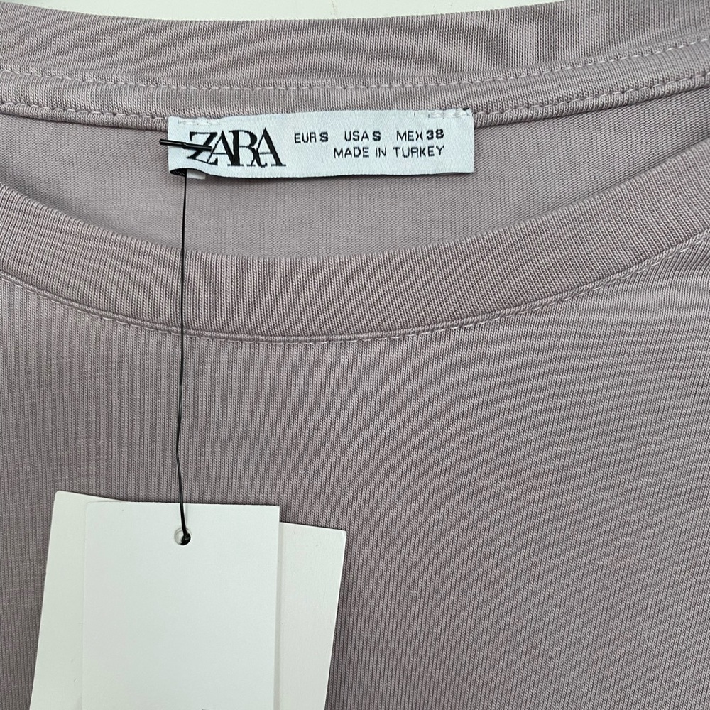 Women’s Lilac Tee by Zara | size Small | new with tags - Picture 3 of 5